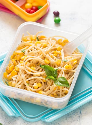 Butter Corn Spaghetti 